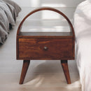 Chestnut Dome Bedside Nightstand Artisan