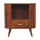 T-bar Cortez Chestnut Open Slot Cabinet Artisan