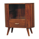 T-bar Cortez Chestnut Open Slot Cabinet Artisan
