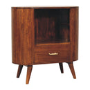 T-bar Cortez Chestnut Open Slot Cabinet Artisan