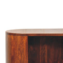 T-bar Cortez Chestnut Open Slot Cabinet Artisan