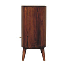 T-bar Cortez Chestnut Open Slot Cabinet Artisan