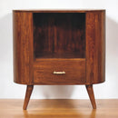 T-bar Cortez Chestnut Open Slot Cabinet Artisan