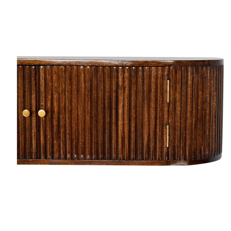 Chunky Chestnut Wall Mounted Console Table Artisan