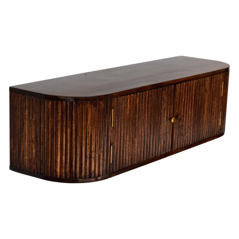 Chunky Chestnut Wall Mounted Console Table Artisan