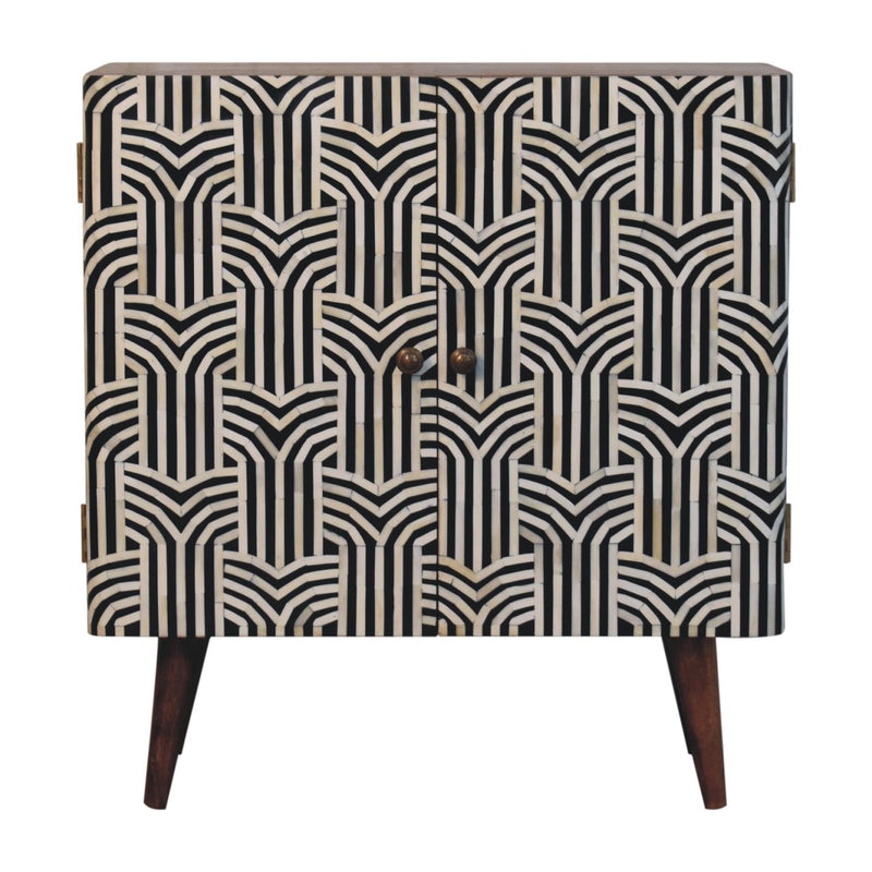 Honey Caramel Edessa Bone Inlay Cabinet Artisan
