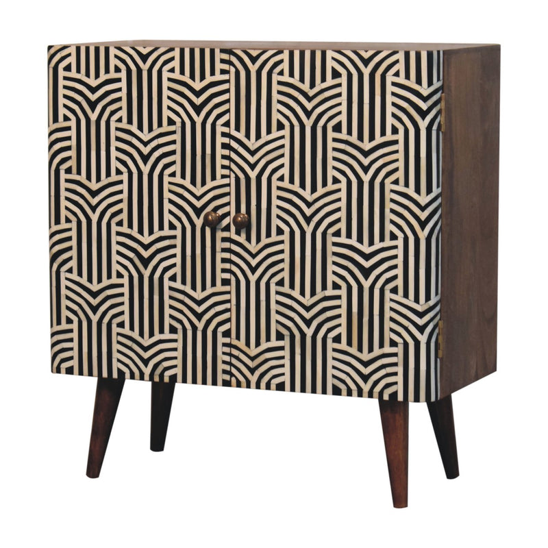 Honey Caramel Edessa Bone Inlay Cabinet Artisan