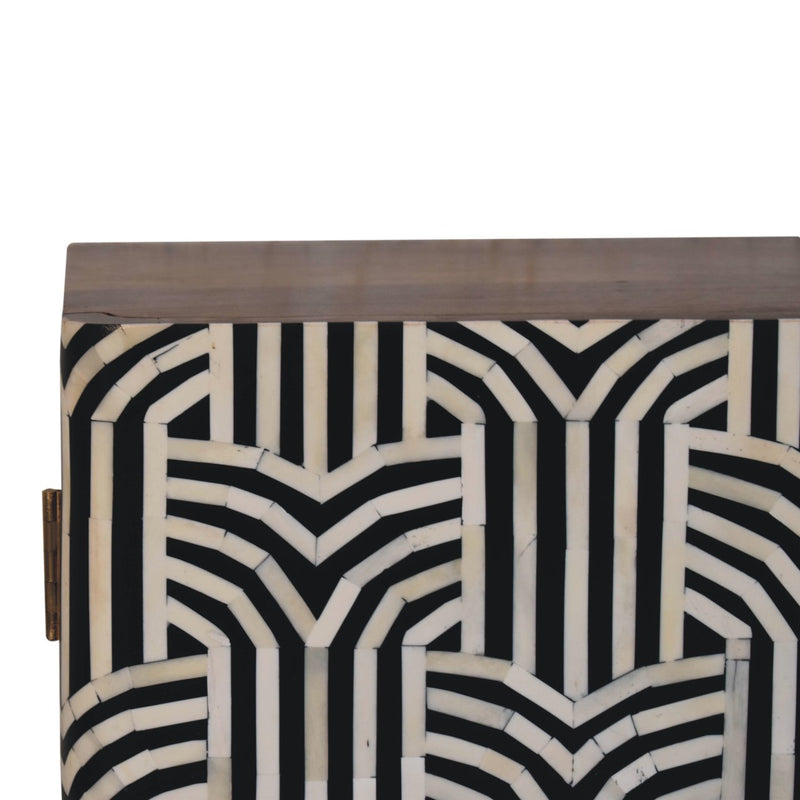 Honey Caramel Edessa Bone Inlay Cabinet Artisan