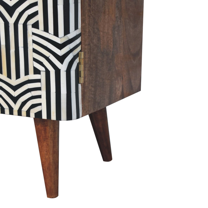 Honey Caramel Edessa Bone Inlay Cabinet Artisan
