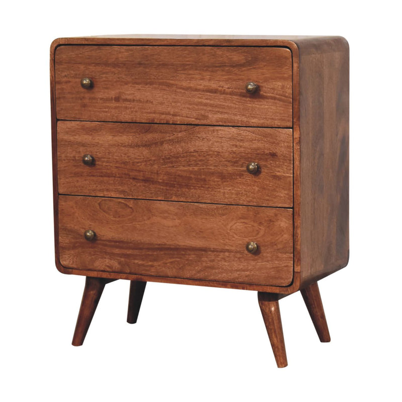 Curved Honey Caramel Chest Artisan