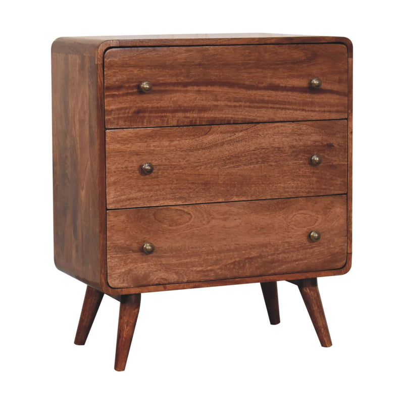Curved Honey Caramel Chest Artisan