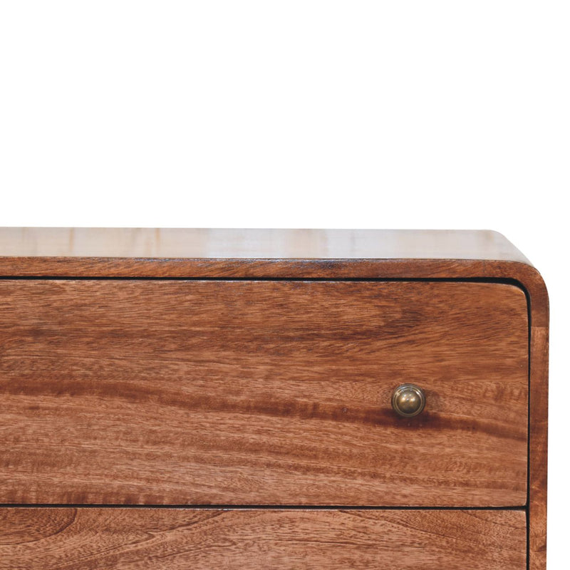 Curved Honey Caramel Chest Artisan