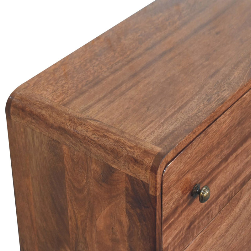 Curved Honey Caramel Chest Artisan