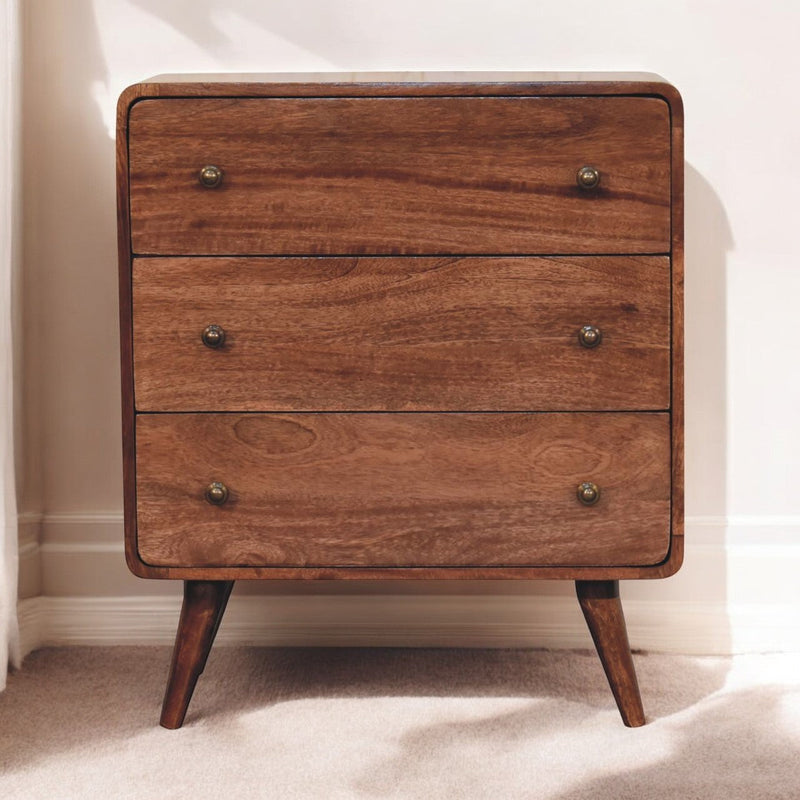 Curved Honey Caramel Chest Artisan