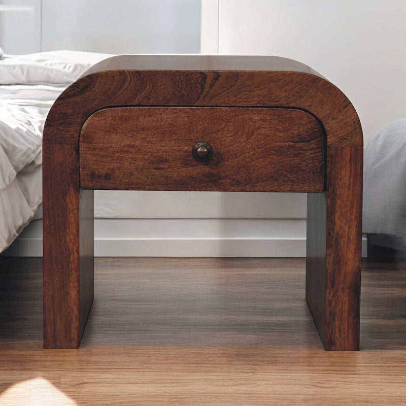Honey Caramel Darcy Bedside Nightstand Artisan