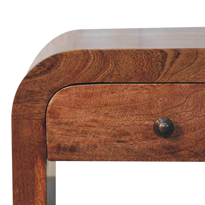 Honey Caramel Darcy Bedside Nightstand Artisan