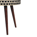 Honey Caramel Small Patterned Nordic Style End Table