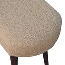 Honey Caramel Boucle Cream Nordic Bench Artisan