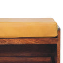 Buffalo Hide Pull out Honey Caramel Shoe Storage Bench Artisan