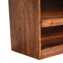 Buffalo Hide Pull out Honey Caramel Shoe Storage Bench Artisan