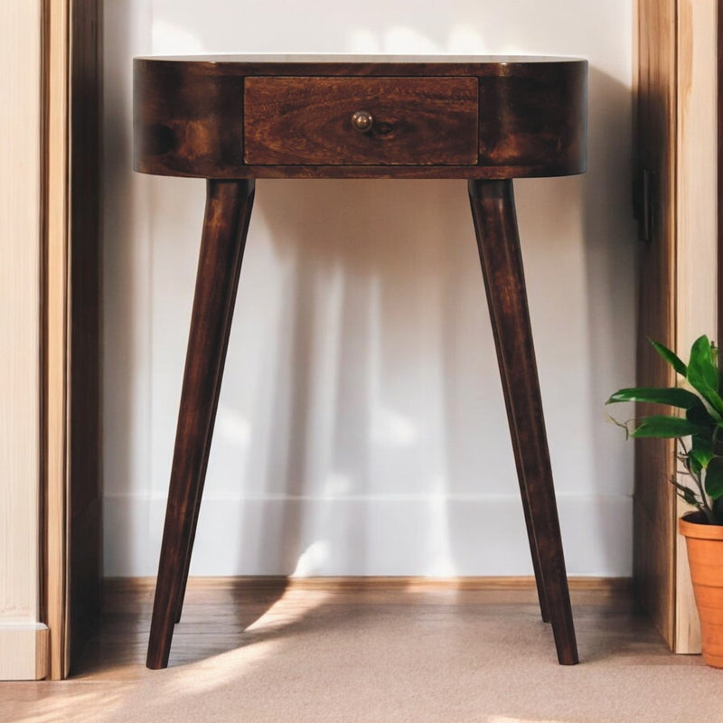 Mini Albion California Walnut Console Table