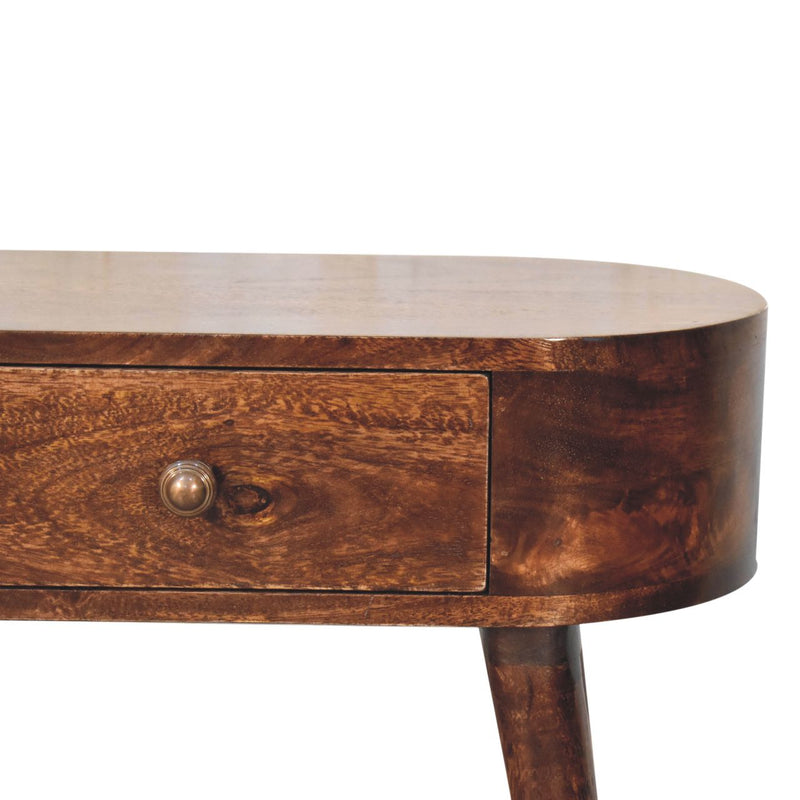 Mini Albion California Walnut Console Table