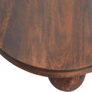 California Walnut Central Coffee Table with Ball Feet Artisan