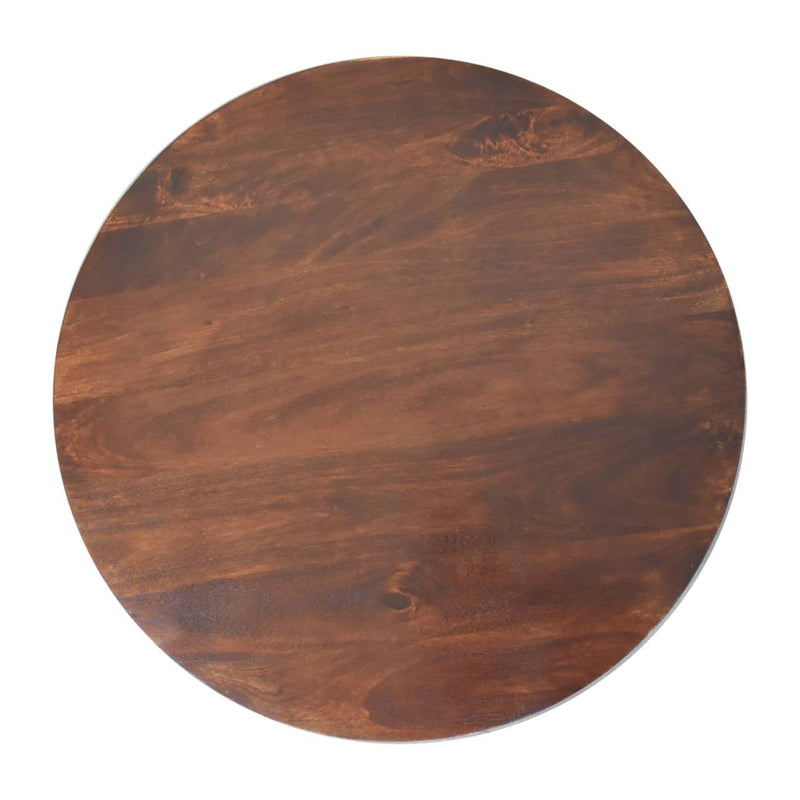 California Walnut Central Coffee Table with Ball Feet Artisan