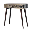 Honey Caramel Edessa Bone Inlay Console Table Artisan