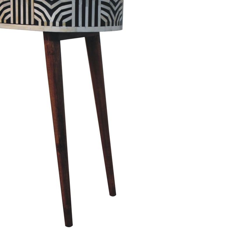 Honey Caramel Edessa Bone Inlay Console Table Artisan
