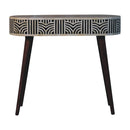 Honey Caramel Edessa Bone Inlay Console Table Artisan