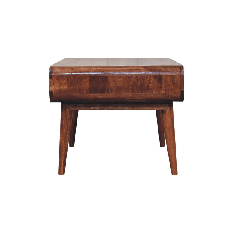 Curved Honey Caramel Coffee Table Artisan