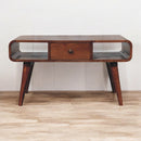 Curved Honey Caramel Coffee Table Artisan