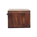 Curved California Walnut Wall Mounted Bedside Nightstand with Open Slot Artisan