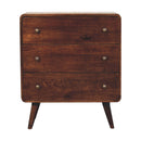 Curved California Walnut Chest Artisan