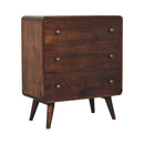 Curved California Walnut Chest Artisan