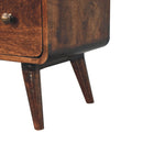 Curved California Walnut Chest Artisan