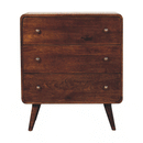 Curved California Walnut Chest Artisan