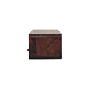 Floating California Walnut Open Console Table Artisan