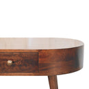 California Walnut Rounded Coffee Table Artisan