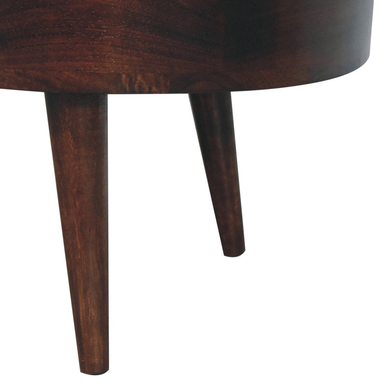 California Walnut Rounded Coffee Table Artisan