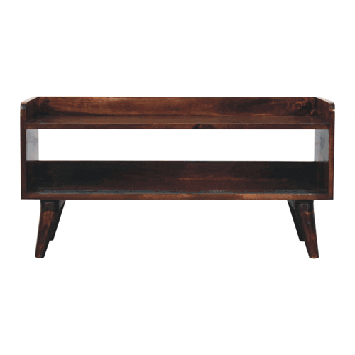 California Walnut Nordic Storage Bench Artisan