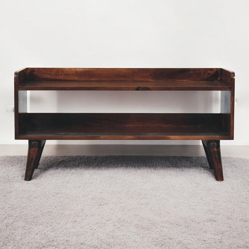 California Walnut Nordic Storage Bench Artisan