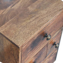 Honey Caramel Nordic Style 4 Drawer Multi Bedside