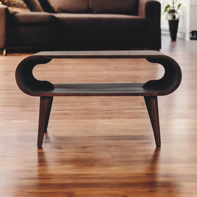 Open California Walnut Coffee Table Artisan