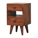 Mini Classic Multi Honey Caramel Bedside Nightstand Artisan