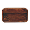 Curved California Walnut Wall Mounted Bedside Nightstand Artisan