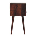 Mini California Walnut Bedside Nightstand Artisan