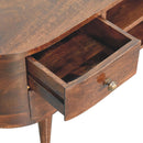 California Walnut Rounded Entertainment Unit Artisan