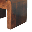 California Walnut Disc Bedside Nightstand Artisan